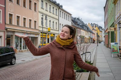 Frederike Bremer ist Citymanagerin in Mittweida. Eines ihrer Ziele: Die Rochlitzer Straße noch weiter zu beleben.