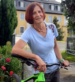 Für Romy Lindner-Dörfel spielt Sport noch immer eine große Rolle. Die Ellefelderin hält sich vor allem mit Mountainbike-Touren fit. 