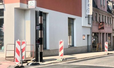 Der stationäre Blitzer am Meeraner Kunsthaus ist scharf geschaltet worden.