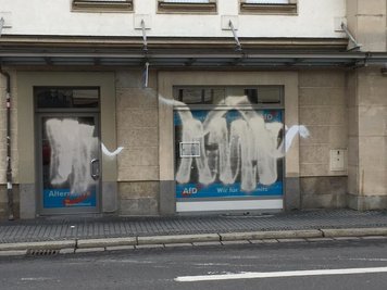 Das Parteibüro war zuletzt mehrfach Ziel von Anschlägen.