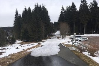 45. Internationaler Kammlauf muss leider abgesagt werden - Die Loipenbrücke Mühlleithen am Freitag (03.03.2017)