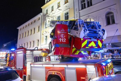Der Einsatz in der Freiberger Altstadt dauerte eine Stunde.