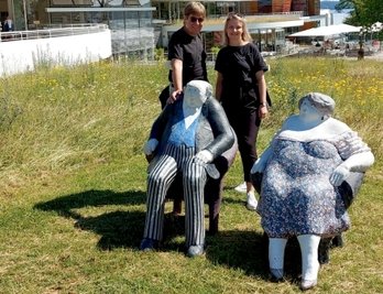 Bernd Weise und seine Tochter Elisabeth entdeckten Richter-Figuren.