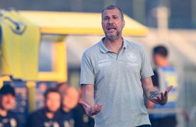  Jochen Seitz, Trainer des 1. FC Lok Leipzig, glaubt noch an den Aufstieg.