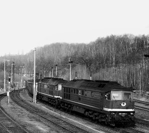 Im April und November 1997 erfolgten Kohlelieferungen mit 2000-Tonnen- Ganzzügen, die mit Loks der BR 232 nach Pöhlau gefahren wurden.