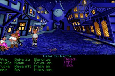 Heute Pixelcharme, damals Computergrafik in Vollendung: Szene aus dem Adventure „Monkey Island“.