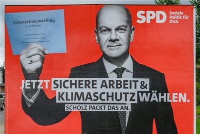 Wahlplakat der SPD.