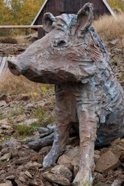 "Wildschweine" von Carl Emanuel Wolff in Ehrenfriedersdorf.