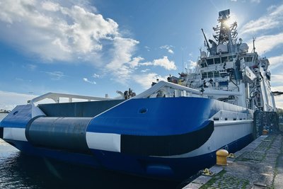 Ein Schiff der finnischen Küstenwache in Helsinki.