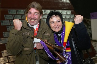 Ingolf Werner und Mandy Woitow freuten sich, dass es endlich wieder mit Zuschauern losging.