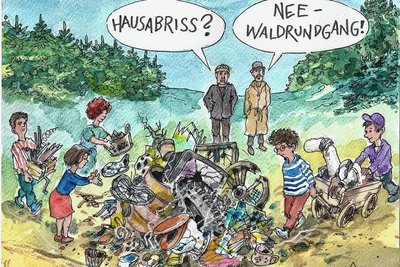 Ein Vormittag im Erzgebirgswald. 