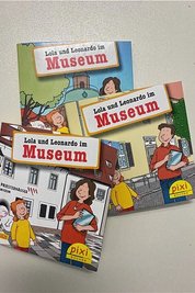 Die drei Pixi-Bücher spielen in drei verschiedenen Museen..