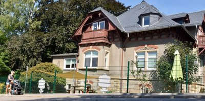 Die Kita "Bärenstark" in Limbach-Oberfrohna. Sie soll demnächst saniert werden.