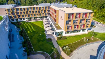 Das Hotel König Albert in Bad Elster. 