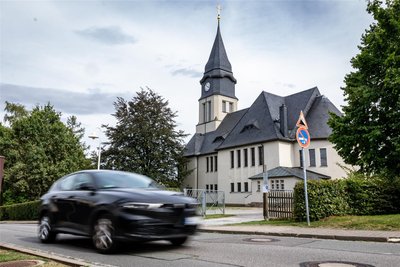 Die Kreuzkirche in Chemnitz-Klaffenbach.