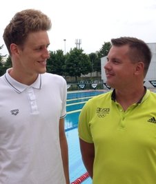 Trainer Steven Krüger (rechts) findet es traurig, dass Paulus Schön dem Leistungssport Adieu sagen will.