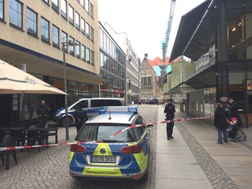 Bombendrohung am Donnerstagnachmittag in der Chemnitzer Innenstadt