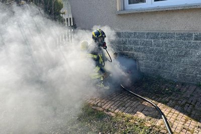 Ein Brand in Niederfrohna ist von der Feuerwehr gelöscht worden.