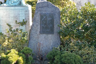 Das Grab von Gottfried Kohl auf dem Donatsfriedhof in Freiberg.