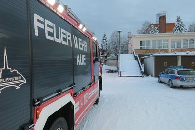Zur alten Kaufhalle auf dem Brünlasberg ist die Feuerwehr am Montagnachmittag ausgerückt.
