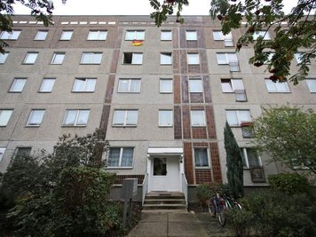 Das Wohnhaus, in welchem der flüchtige Terrorverdächtige festgenommen wurde.