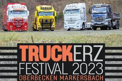 Auch mit Plakaten - hier ein Ausschnitt - wird in der Region für das erste Truck-Erz-Festival geworben. 