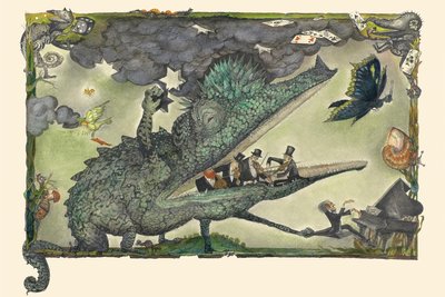 Das Illusorium zum Werk von Regine Heinecke auf Schloss Voigtsberg feiert zehnjähriges Bestehen. Die 2019 verstorbene Künstlerin illustrierte 1987 „Der Dunkelmunkel“.