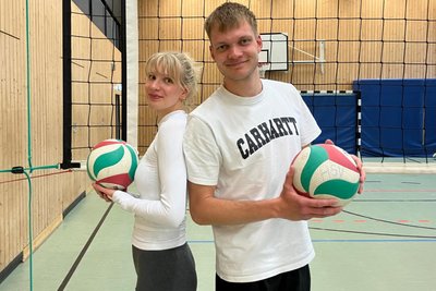Stella und Felix Walther haben sich in den Hennersdorfer Volleyballteams zu wichtigen Leistungsstützen entwickelt.