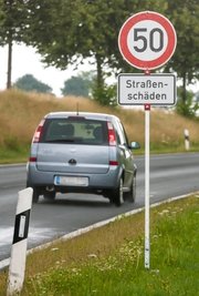 Auf der B 174 zwischen Lauta und Abzweig Lauterbach gilt bis auf Weiteres Tempo 50.