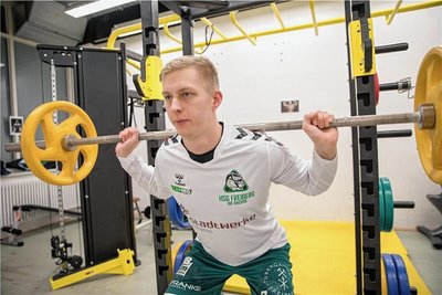 Nach seinem Kreuzbandriss hat Nico Bertus im Januar wieder mit dem Training begonnen. Derzeit absolviert er eine Reha-Kur. 