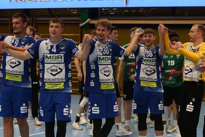 Verdienter Jubel: Der EHV Aue lieferte in eigener Halle einen sehr soliden Saisonstart ab.