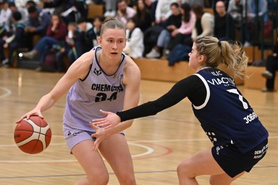 Lilly Küppers (l./18 Punkte) war gemeinsam mit Lucille Peroche (16) und Erin Kathleen Stroberg (22) beste Werferin ihres Teams. Können die Chemcats diese drei Leistungsträgerinnen halten?