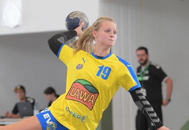 13 Tore hat Natalie Holeckova bislang zur starken Bilanz der Marienberger Handballerinnen in der Sachsenliga beigetragen. Am Wochenende sollen gegen Weißenborn und Zwickau II weitere Treffer folgen.