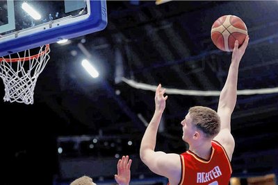 Jonas Richter beim Spiel in Finnland. Der Niners-Kapitän machte zehn Punkte.