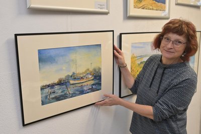 Auch Bilder in Aquarell bekommen Kunstinteressierte bei der Ausstellung zu sehen.