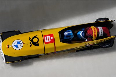 Francesco Friedrich und Alexander Schüller auf dem Weg zum Titel.