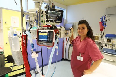 Sophie Venus im Schockraum des Kreiskrankenhauses Freiberg.