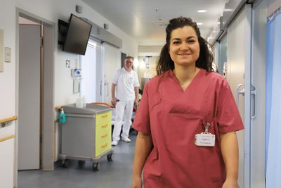 Geht ihren Weg: Sophie Venus will die erste Physician Assistant am Freiberger Kreiskrankenhaus werden.