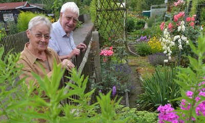 In der Gartenanlage "Waldfrieden" in Freiberg sind Christiane und Eberhard Löffler oft anzutreffen. "Unser Garten bringt uns die nötige Ausarbeitung", meinen die beiden Ruheständler. 