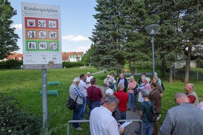 Der Spielplatz an der Talstraße bekommt im nächsten Jahr eine neue Spielburg.