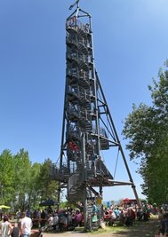 Ziel der 20. Glückauf-Wanderung war der Glückauf-Turm auf der Deutschlandschachthalde.