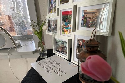 Nicht vergessen. In der Ecke des Gedenkens wurde an die verstorbenen Mitglieder des Tafel-Kollektivs erinnert.