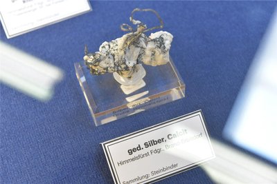 Zu den 103 Ausstellern aus Polen, Tschechien, Holland, Ungarn, Österreich und Deutschland gehört auch die Freiberger Terra mineralia. Sie zeigt unter anderem diese Silberlocke aus dem Himmelsfürster Revier.