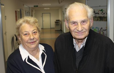 Annelies und Gunther Borack aus Schwarzenberg am 2. September 2013 am Rande einer Veranstaltung im Rathaus Schwarzenberg im Vorfeld des Tages der Sachsen, für den die Stadt in jenem Jahr Gastgeber war. 