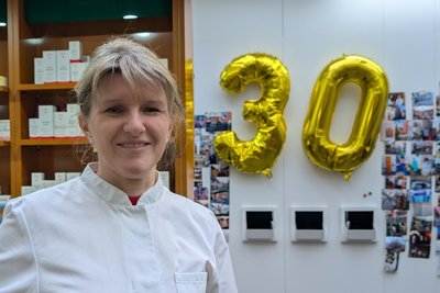 Dr. Anke Tanneberger für die St.-Marien-Apotheke in Freiberg.