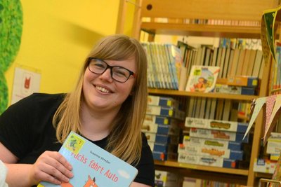 Tanja Rether leitet die Stadtbibliothek Auerbach seit zwei Jahren.