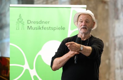 Hollywood-Legende Bill Murray bestreitet mit einem Musikertrio das Finale der diesjährigen Dresdner Musikfestspiele. 