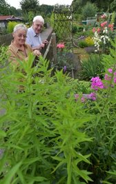Familie Löffler schaut gern mal über Nachbars Gartenzaun.