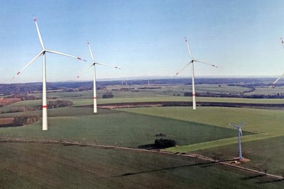 So sähe das Gebiet zwischen Dittmannsdorf und Neukirchen nach Ansicht der Bürgerinitiative Gegenwind Reinsberg mit den geplanten Windkraftanlagen aus.