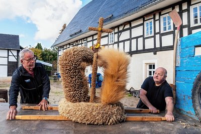 Die Erntekrone des Museums Schwarzbach im Herbst dieses Jahres. 